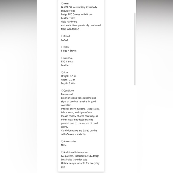 Gucci Beige and Brown Monogram Crossbody Bag - Picture 9 of 9